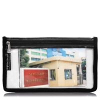 HOME HEART Brands Multi-Purpose Water Resistant Clear Pvc Organizer Bag Pouch with Zipper Closure 1 Pack Size 6"x10"