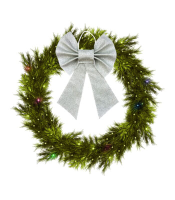 HOME HEART HAND CRAFTED 5"X9" Silver BOW (PACK of TEN)