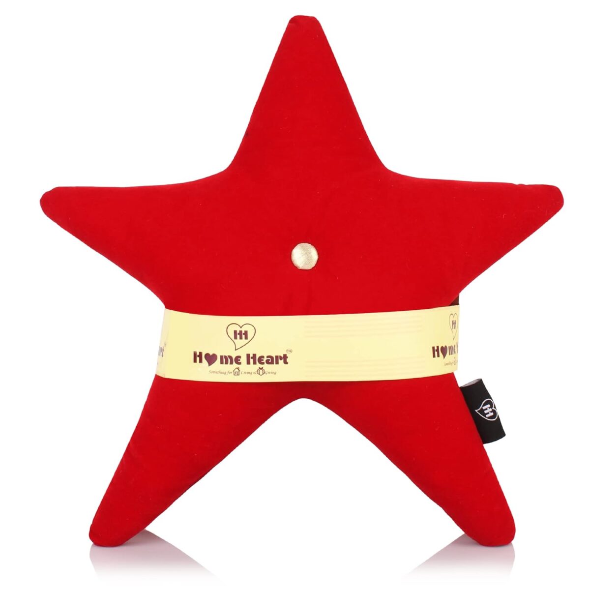 HOME HEART brands 16 inch x 16 inch Plush Red STAR stuffed Pillow Gift for Kids/Friends/Christmas/Fit for Living Room/Dining Room/Office and Sofa/Cars (STAR)