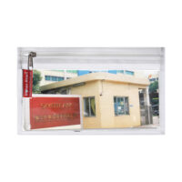 HOME HEART Brands Multi-Purpose Clear PVC Organizer Bag for Travel Cosmetics Office School Classroom Organization(White Side) Zipper Closure