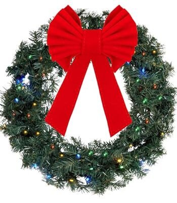 Hand Crafted RED Velvet Christmas Bow